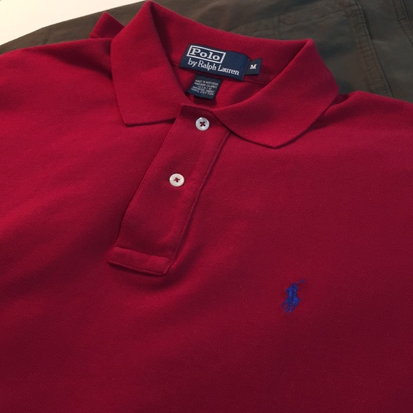 Polo Ralph Lauren Other - POLO long sleeve red men's classic polo, med, EUC!